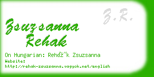 zsuzsanna rehak business card